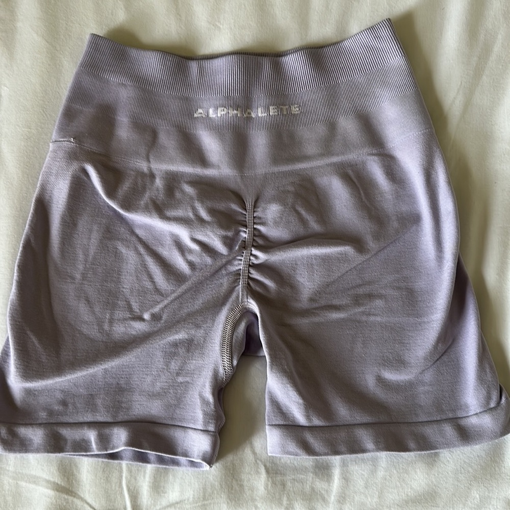 Aerie Purple Bike Shorts High Waist Stretch
